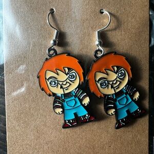 Chucky Character Earrings